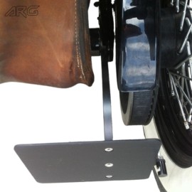 ARG Spirit: Support de plaque d'immatriculation latérale avec éclairage LED pour Harley-Davidson Softail