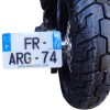 ARG Spirit: Support de plaque d'immatriculation latérale avec éclairage LED pour Harley-Davidson Softail 18 Slim, Street Bob, De