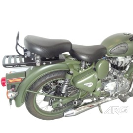 ARG Spirit: Support porte-bagage noir satiné pour Royal Enfield Classic 500