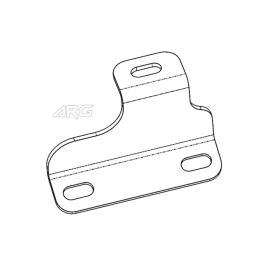 ARG Spirit: Patte accessoire kit de montage + support clignotants AR droite 6mm pour Indian FTR 1200