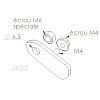 ARG Spirit: Support de clignotants AV ECO 6.5mm pour Indian FTR 1200