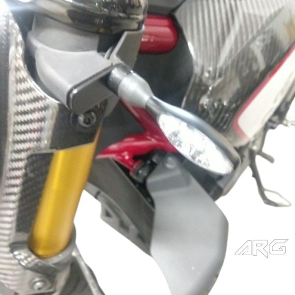 ARG Spirit: Support de clignotants AV ECO 8.5mm pour Indian FTR 1200