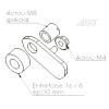 ARG Spirit: Support de clignotants AV ECO 8.5mm pour Indian FTR 1200