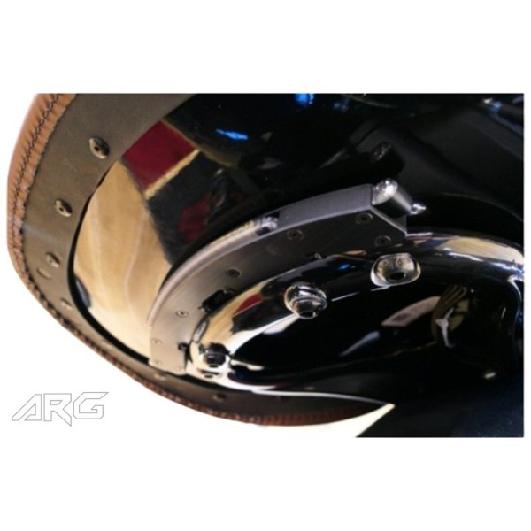ARG Spirit: Cache tubes de fourche noir brillant pour Indian Scout