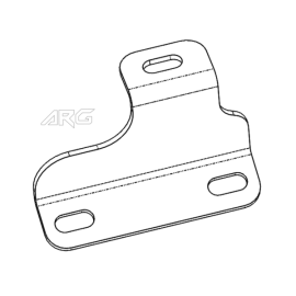 ARG Spirit: Patte pour échappement silencieux EC Twin Slash 3-1/4" Slip-Ons pour Dyna 2017 Vance & Hines