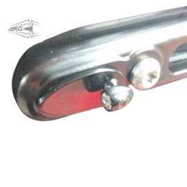 ARG Spirit: Caches de fixation de clignotants arrière 6,5mm Dyna (Noir Brillant)