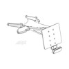 ARG Spirit: Support de plaque d'immatriculation centrale compatible sacoche pour Indian FTR 1200