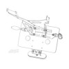 ARG Spirit: Support de plaque d'immatriculation centrale compatible sacoche pour Indian FTR 1200