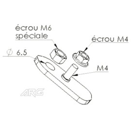 ARG Spirit: Support de clignotants AV ECO 6.5mm pour Indian FTR 1200